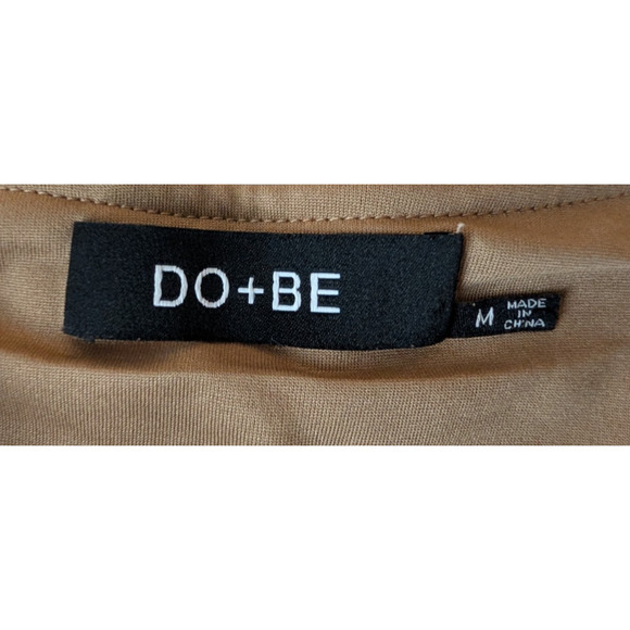 Do + Be Faux Leather Ruffle Skort Tan High Waist Mini Skort Medium Festival Boho - Picture 6 of 9